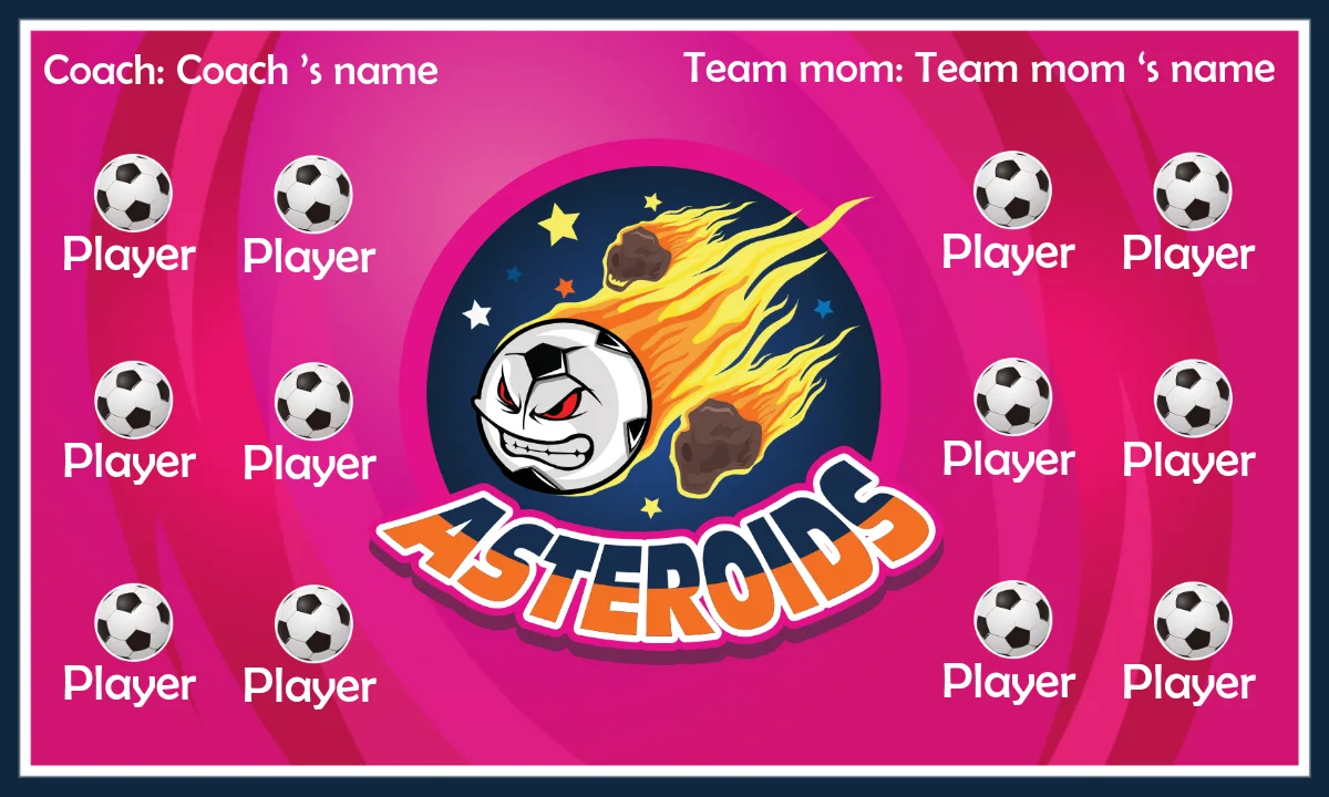 Asteroids 2 Soccer Bannerprintable-soccer-birthday-banner