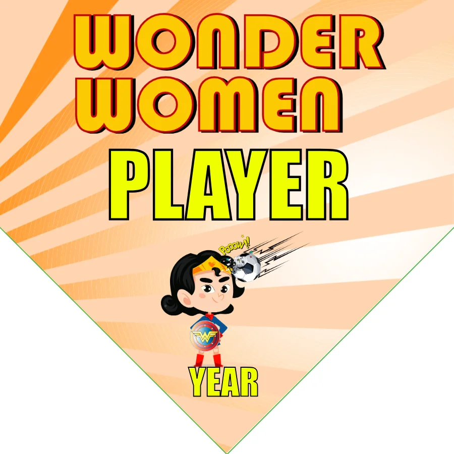 WONDER WOMEN 2 Soccer Banner-soccer-team-banners-picture