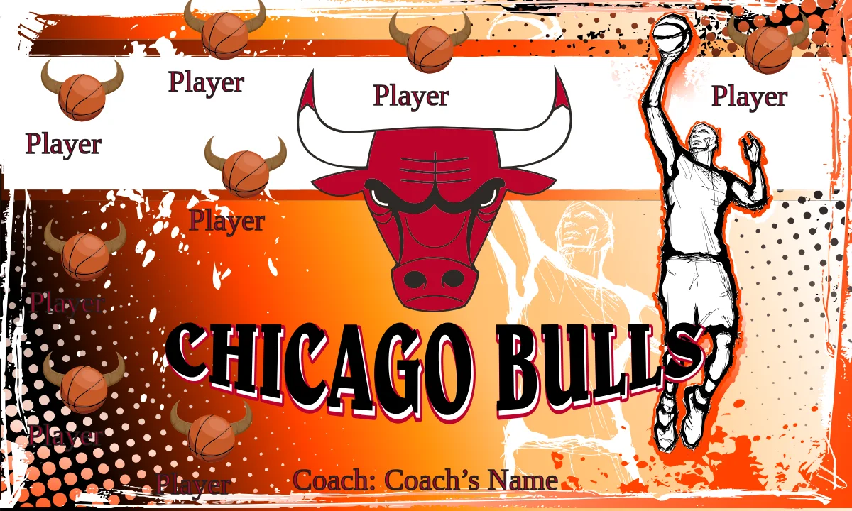 Chicago Bulls 2 Basketball Banne basketball banner background images