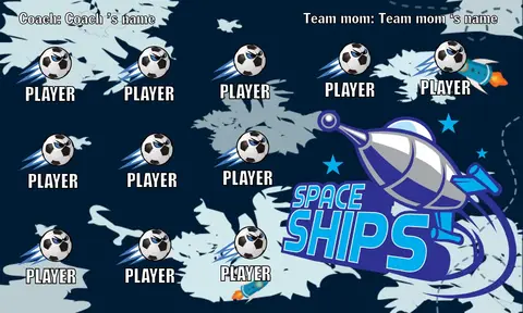 Spaceships Soccer Banner-design-soccer-banner-online