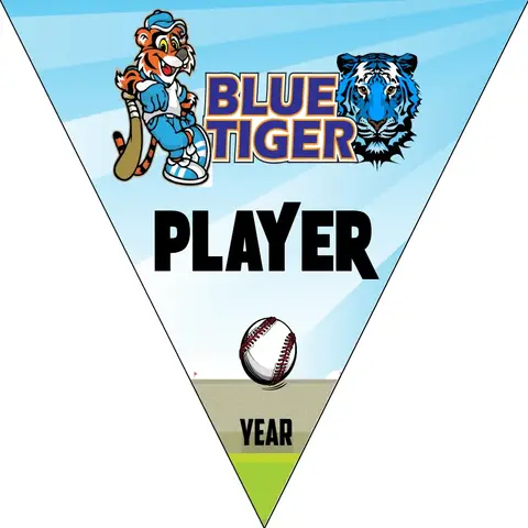 Blue Tiger Softball Banner-softball-banner-picture