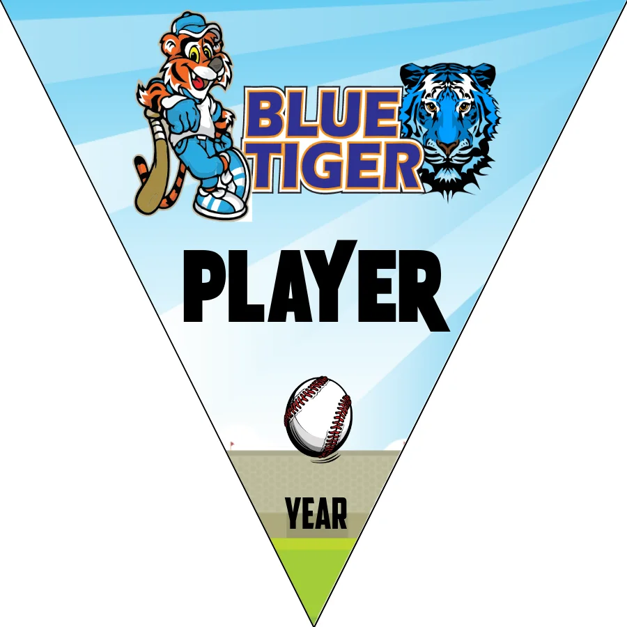 Blue Tiger Softball Banner-softball-banner-picture