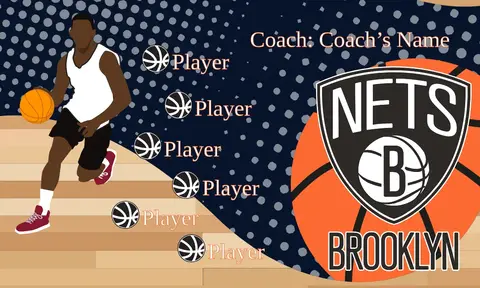 Brooklyn Nets Basketball Banner