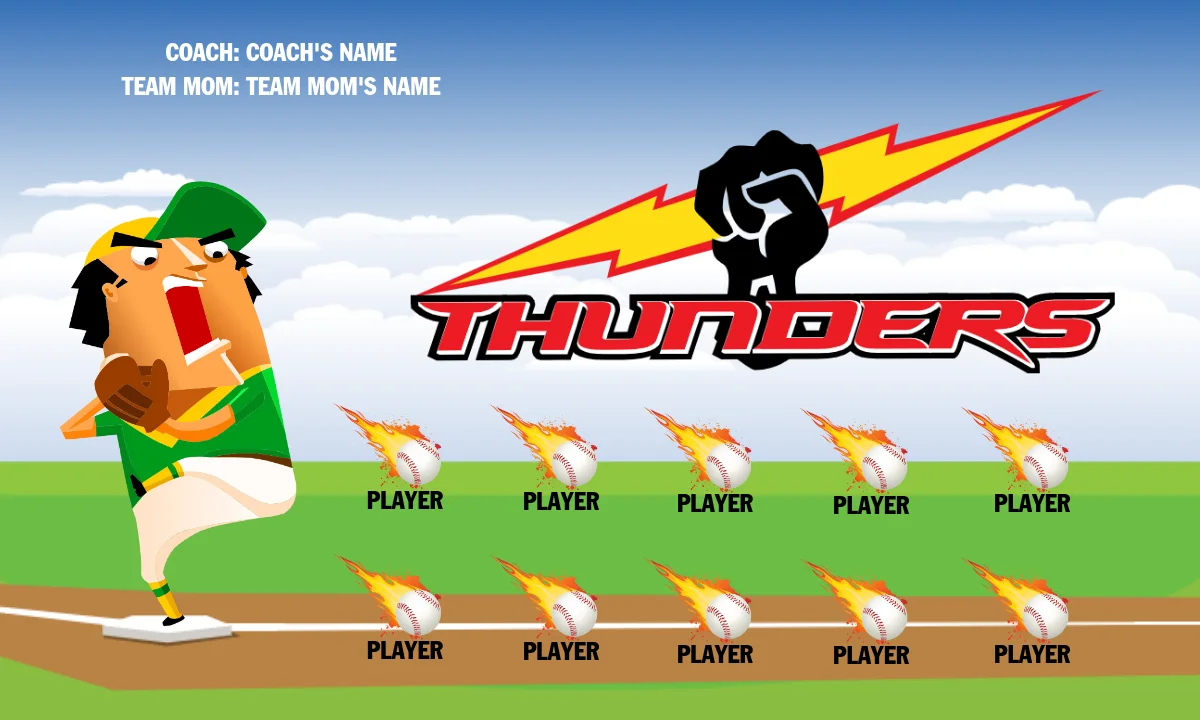 Thunders 2 Softball Banner-all-star-softball-banners-picture