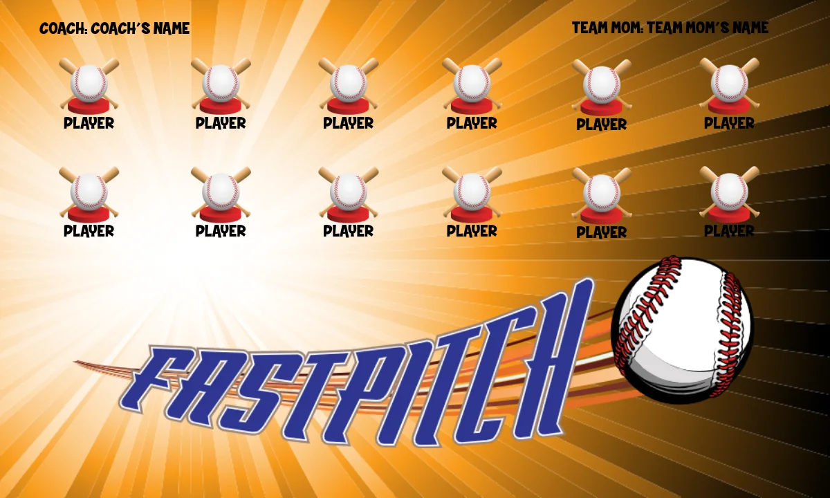 Fast Pitch 1 Softball Banner-diy-softball-banners-picture
