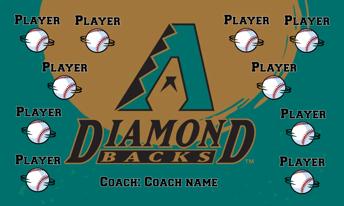 Diamond Black 4 Baseball Banner-homemade-softball-banner-picture