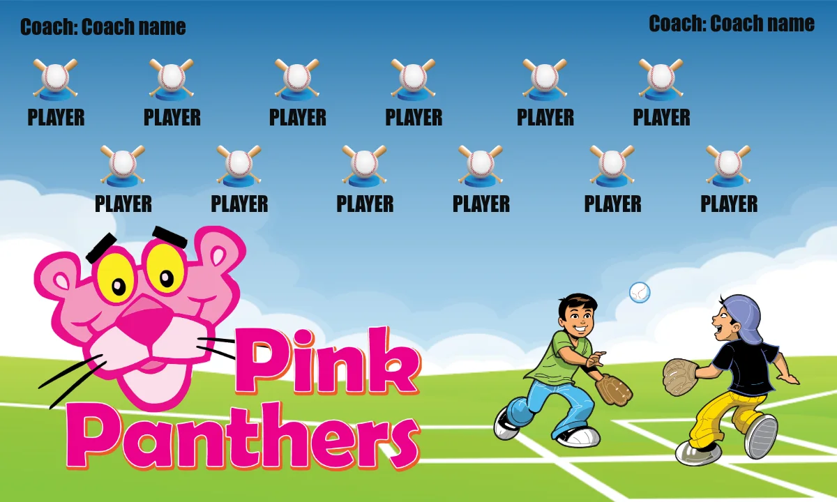 Pink Panthers 2 Softball Banner-softball-banner-quotes-images