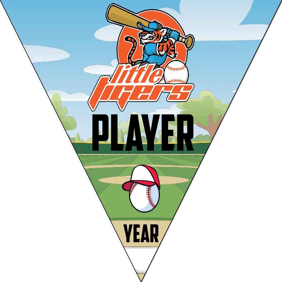 LitteTiger Softball Banner-custom-softball-team-banners-picture