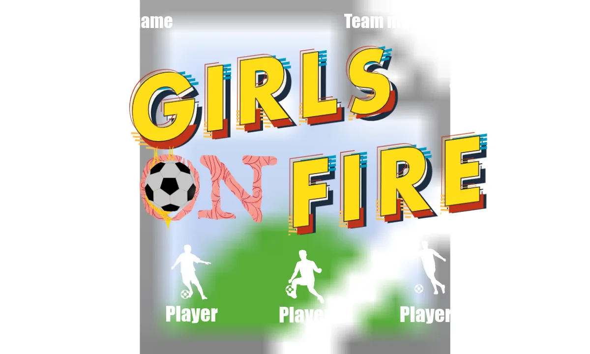 Girls on Fire Soccer Banner-soccer-team-banner
