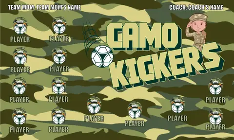 Camo Kickers 1 Soccer Bannersoccer-banner-companies