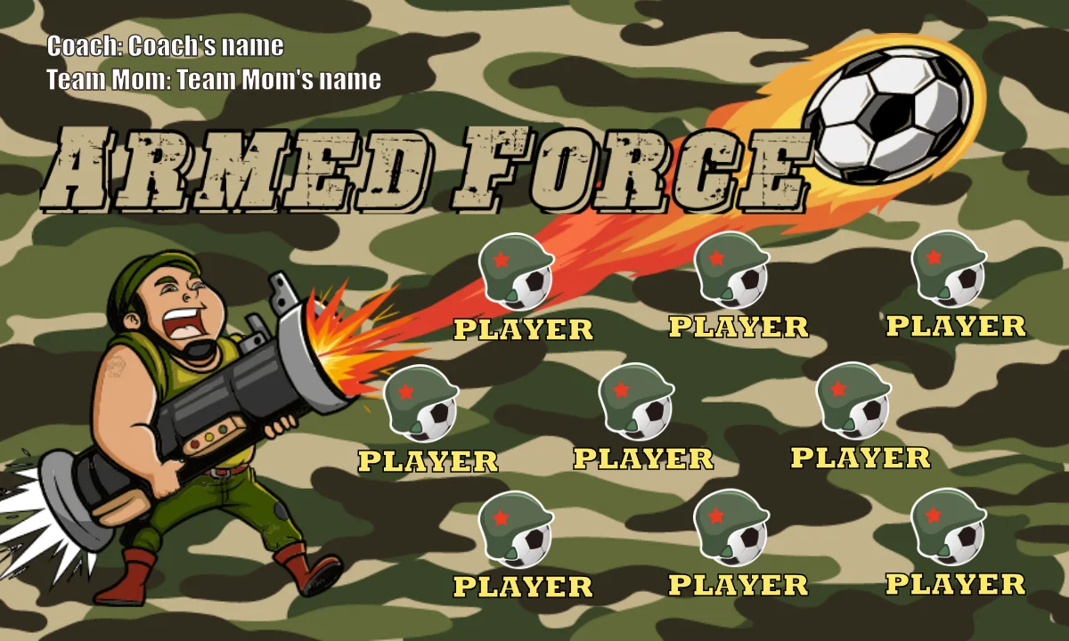 Armed Force 1 Soccer Banner-soccer-banner-images-picture