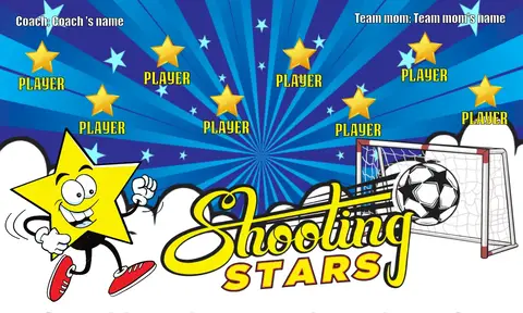 Shooting Stars Soccer Banner-soccer-banner-names-picture