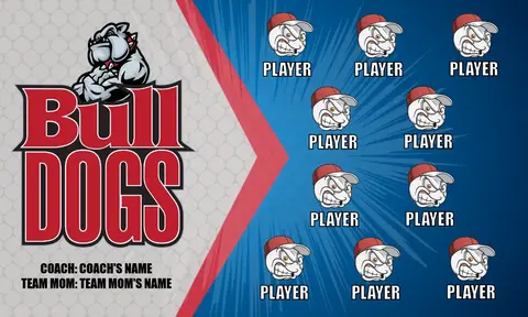 Bulldogs 3 Softball Banner