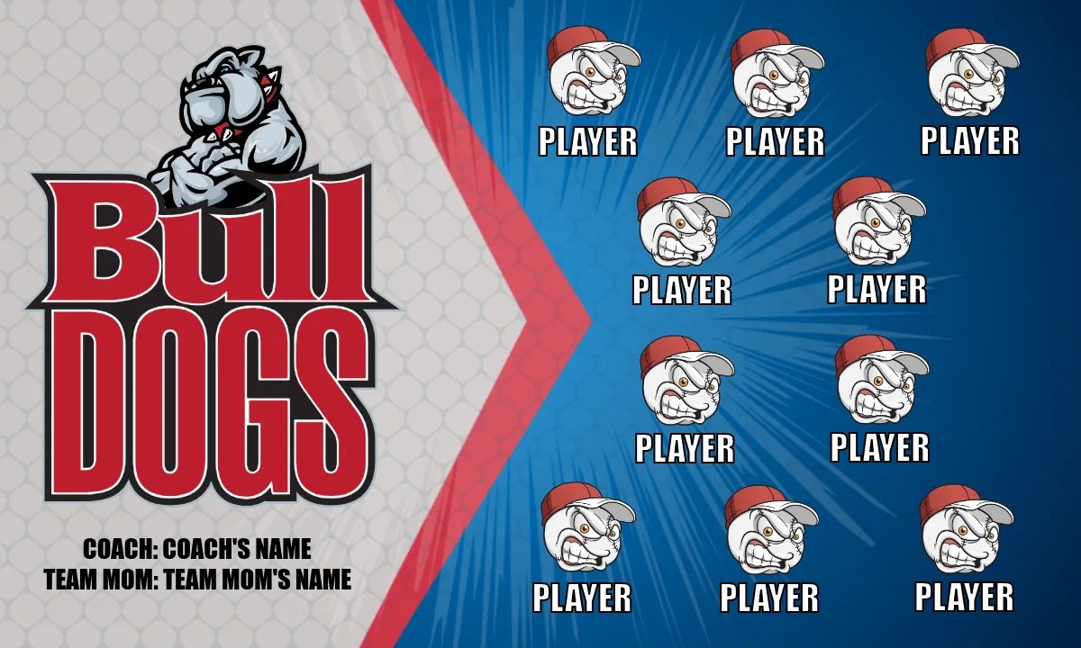 Bulldogs 3 Softball Banner