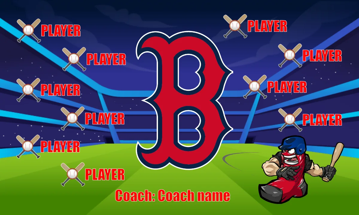 Red Sox 2 Baseball Banner-softball-banner-quotes-picture