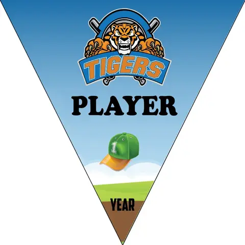 Tigers 1 Softball Banner-softball-birthday-banner-picture