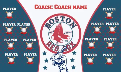 Red Sox 4 Baseball Banner-making-a-felt-baseball-banner-images