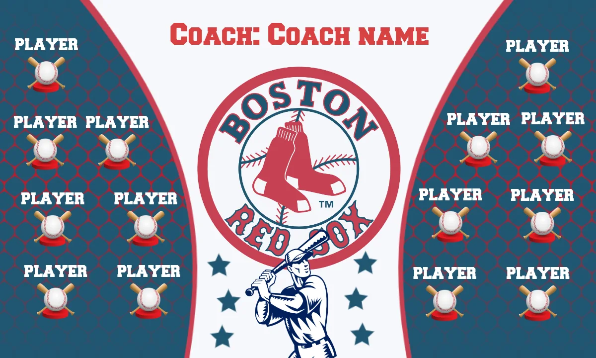 Red Sox 4 Baseball Banner-making-a-felt-baseball-banner-images
