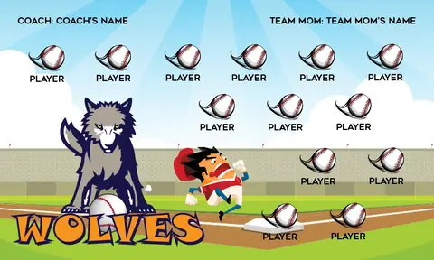 Wolves 1 Softball Banner-banners-for-softball-picture