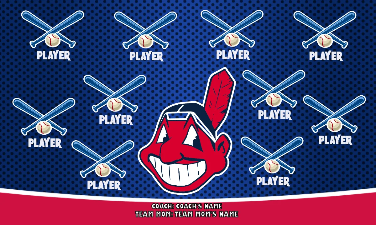 Cleveland Baseball Banner-airbrushed-baseball-banners-images