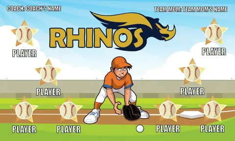 Rhinos Softball Banner