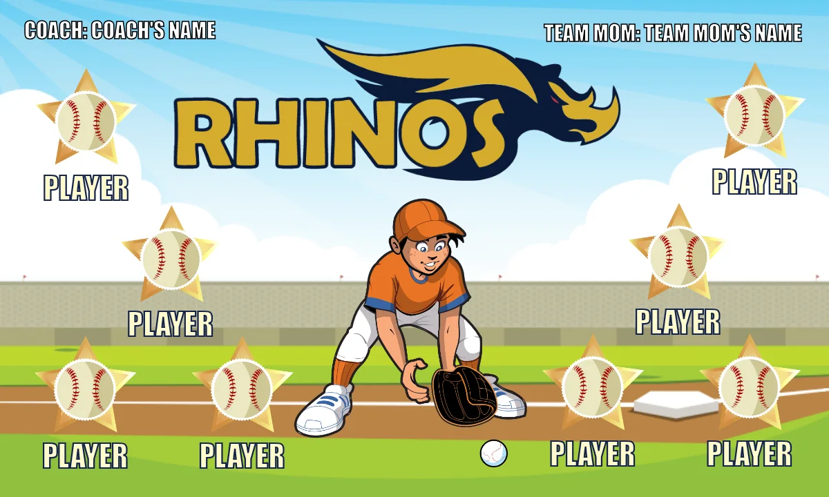 Rhinos Softball Banner