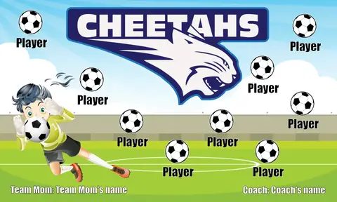 Cheetahs 2 Soccer Banner-soccer-banner-san-diego