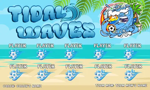 Waves Tidal Soccer Banner-soccer-team-banners-orange-county-picture