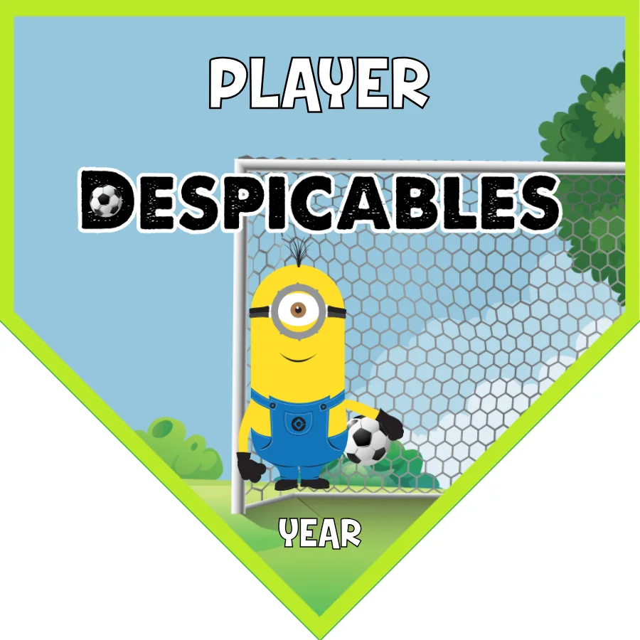 Despicables 1 Soccer Banner-pinkalicious-soccer-banner-picture