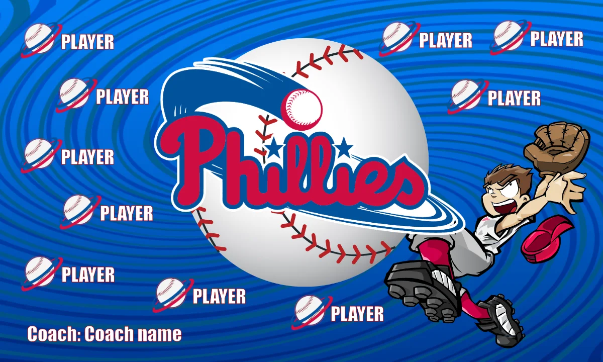 Philadelphia 4 Baseball Banner-baseball-happy-birthday-banner-images