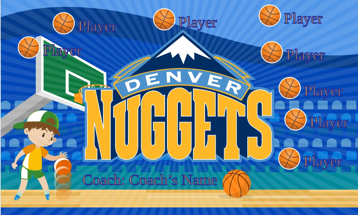 Denver Nuggets Basketball Banne basketball birthday banner free printable images