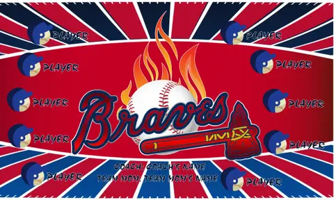 Atlanta 2 Baseball Banner-baseball-banners-images-images