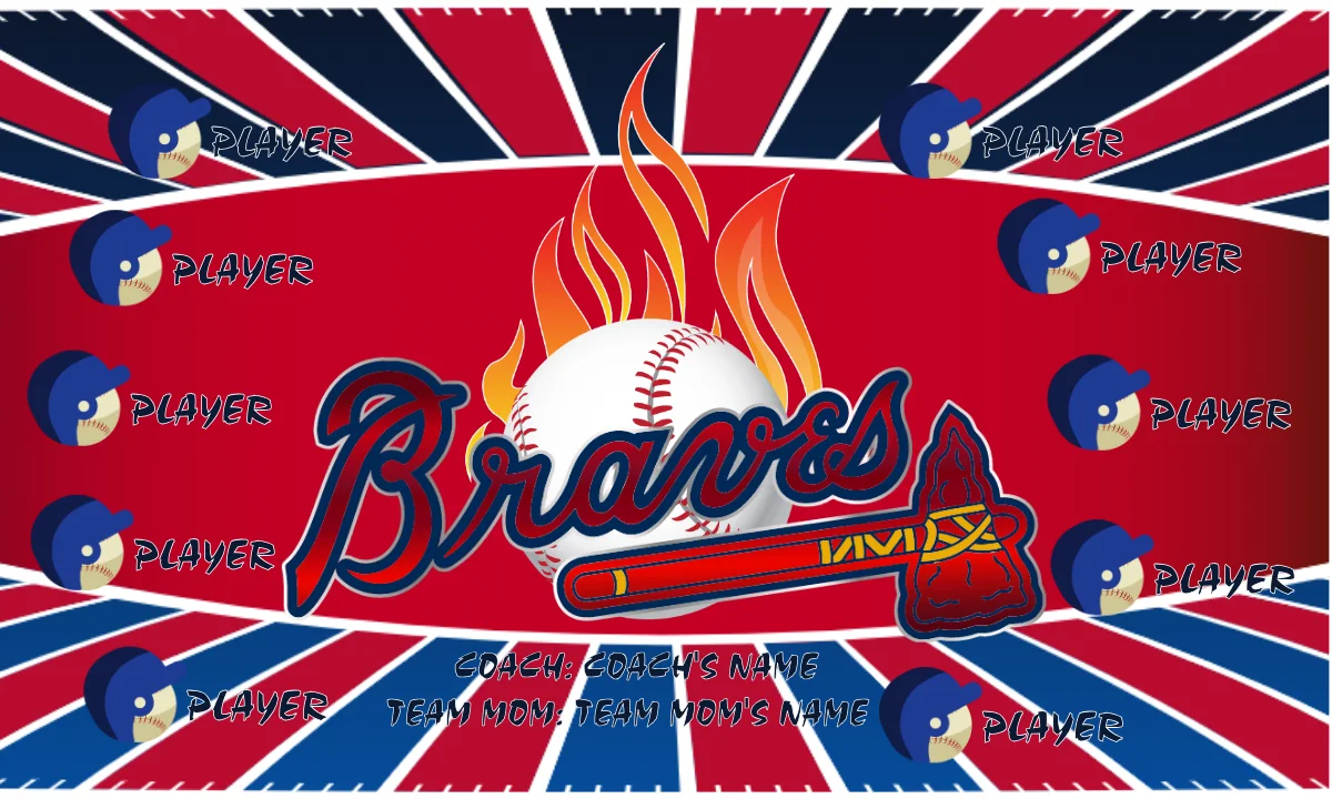 Atlanta 2 Baseball Banner-baseball-banners-images-images