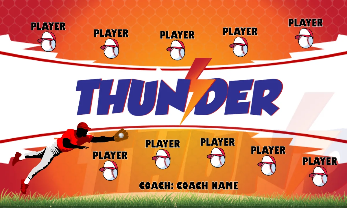 Thunder 2 Baseball Banner-softball-team-banner-templates-picture