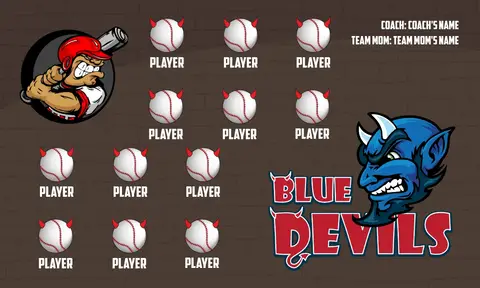 Blue Devil 2 Softball Banner-custom-softball-banners-picture