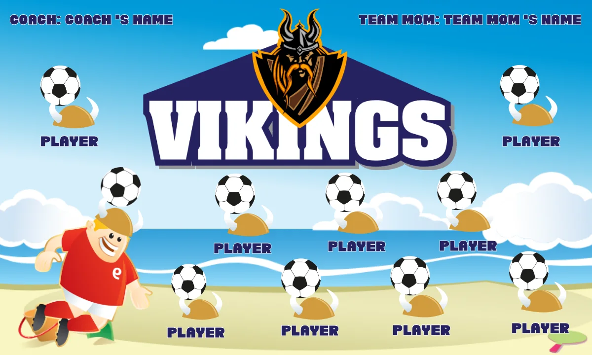 Vikings Soccer Banner,-soccer-ball-banner-picture