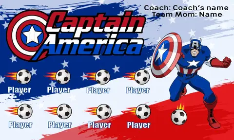 Captain America Soccer Banner-soccer-ball-banner-picture