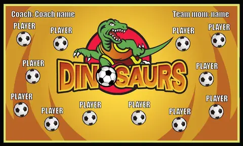 Dinosaurs Soccer Banneryouth-soccer-banners