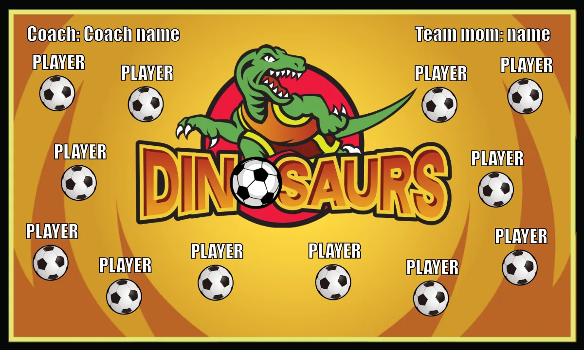 Dinosaurs Soccer Banneryouth-soccer-banners