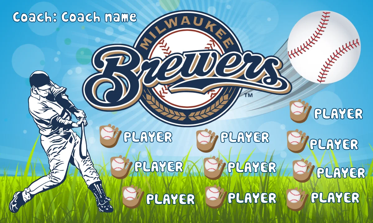 Milwaukee 2 Baseball Banner-softball-banner-templates-picture