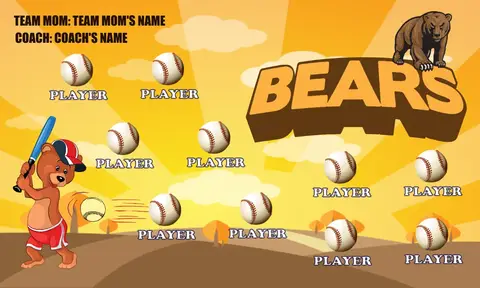 Bears 7 Softball Banner