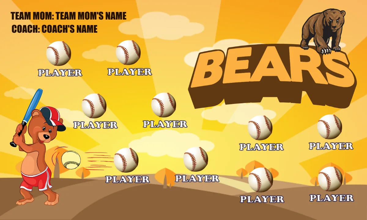 Bears 7 Softball Banner