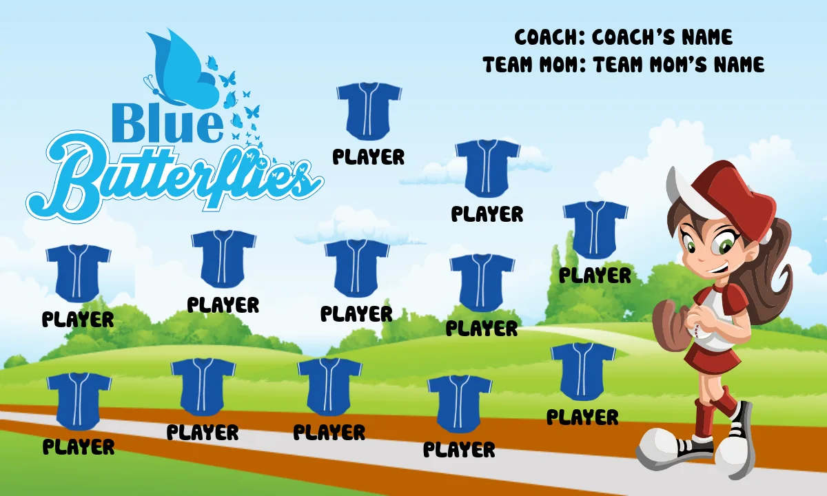 Bluebutterfly Softball Banner-softball-banner-designs-picture