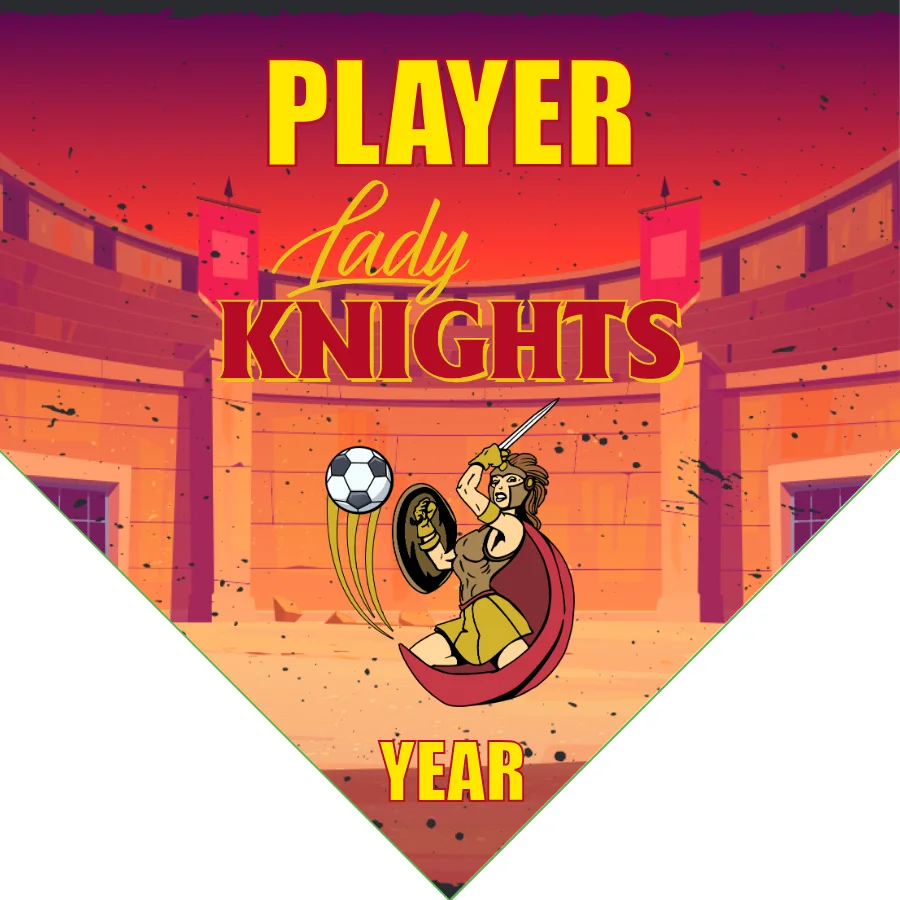Lady Knights 2 Soccer Banner-soccer-ball-banner-picture