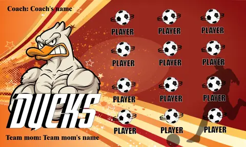 Duck 03 Soccer Banner-soccer-banner-templates