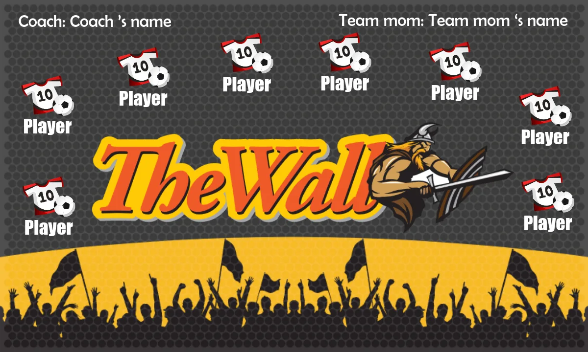 The Wall Soccer Banner-belgian-soccer-banner