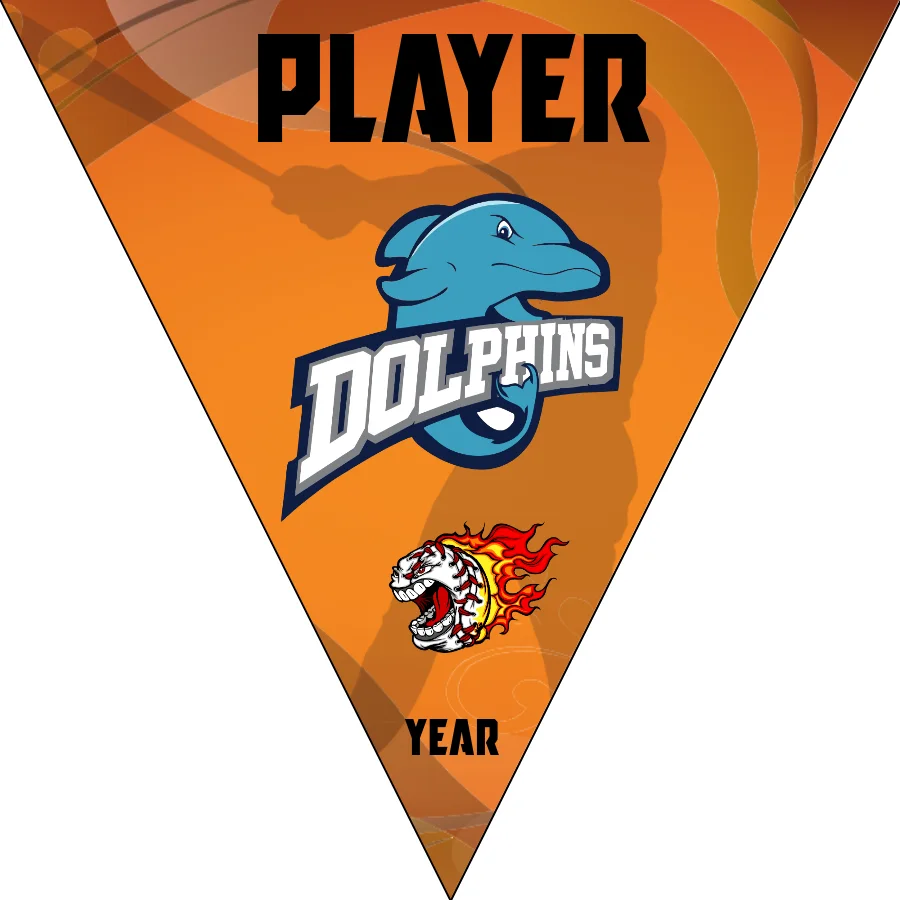 Dolphins 1 Softball Banner-cheap-softball-banners-images