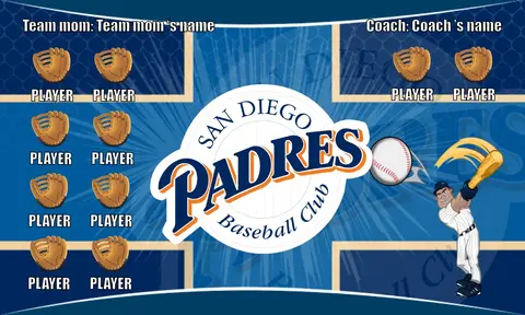 Padres Baseball Banner-baseball-player-banner-images