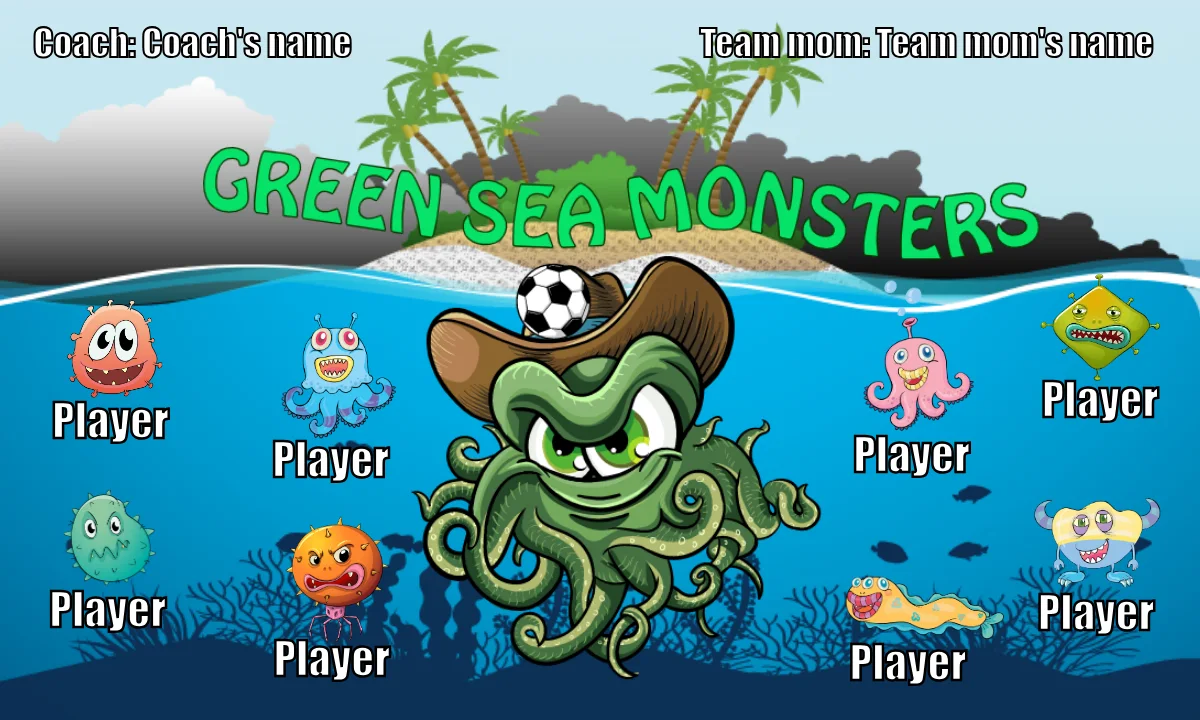 Green sea monsters Soccer Banner-soccer-banner-ideas