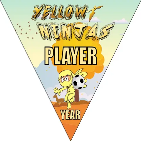 Yellow ninjas Soccer BannerYellow ninjas Soccer Banner